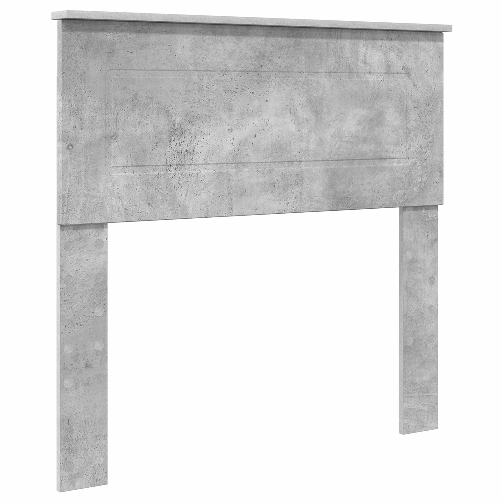 Estructura de cama con cabecera Gris Concreto 100 x 200 cm