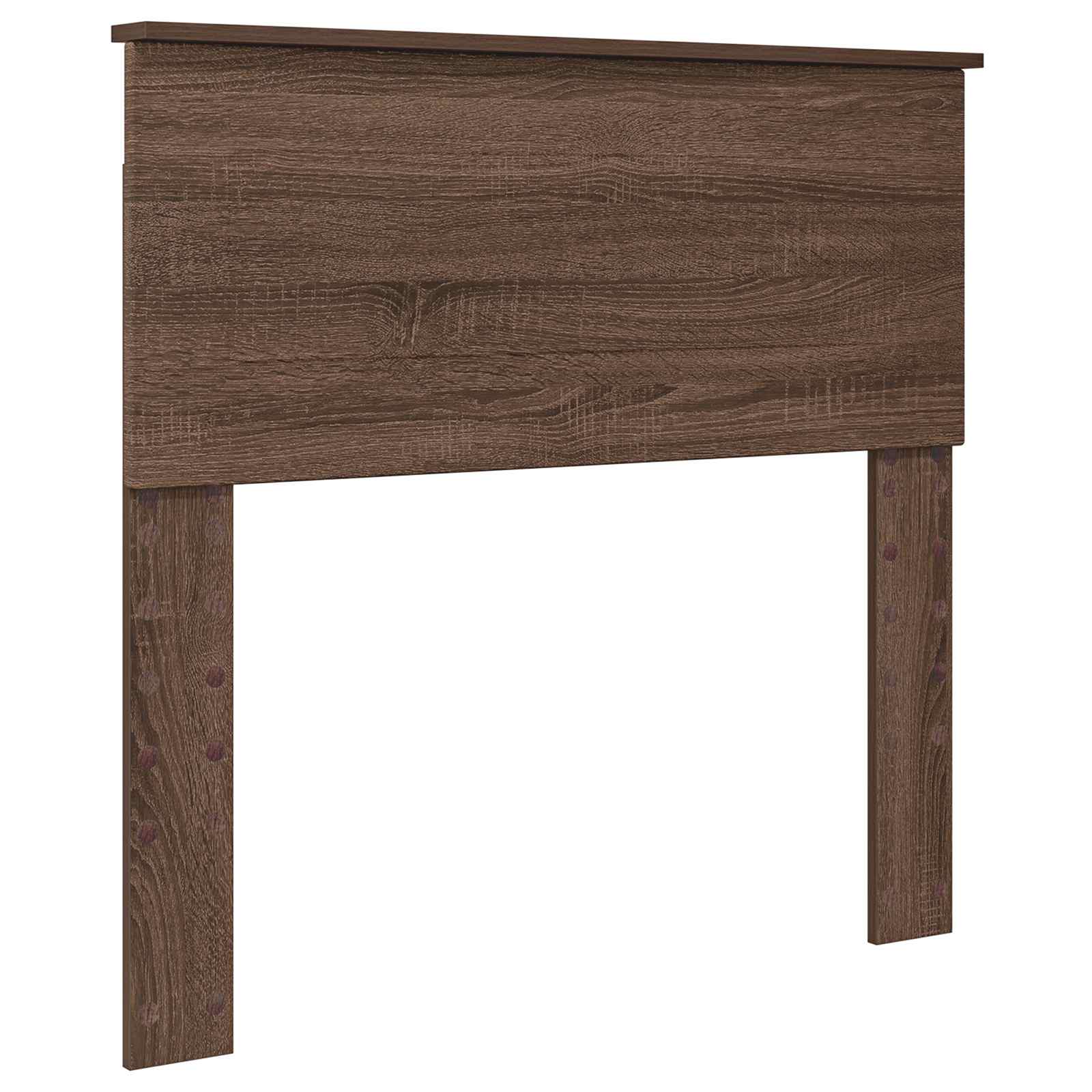 Estructura de cama con cajón Roble Marrón y Plata 100 x 200 cm
