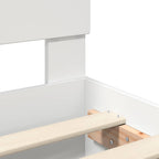 Estructura de cama con estante 75 x 190 cm Madera contrachapada