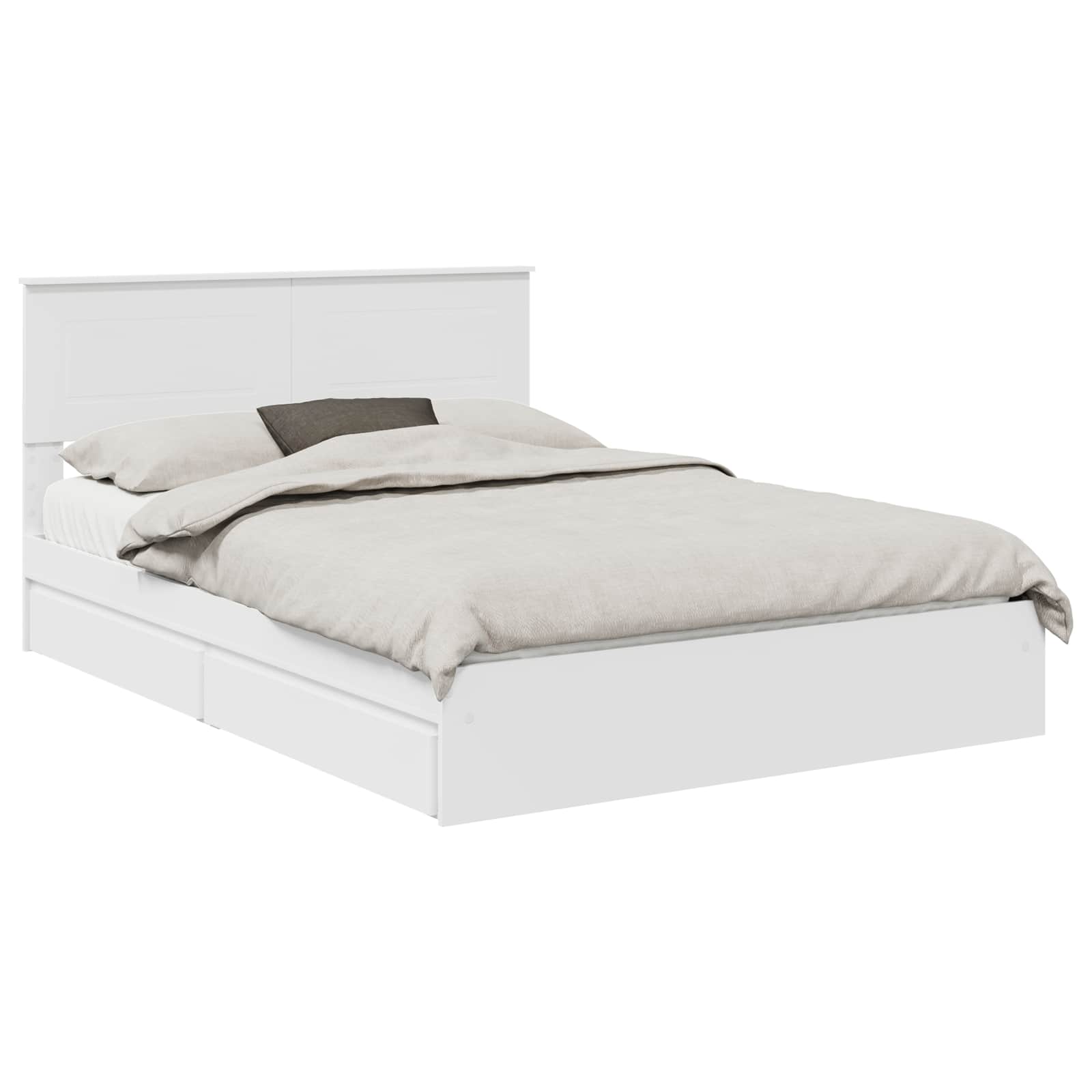 Cama con almacenamiento 140 x 190 cm Madera de ingeniería