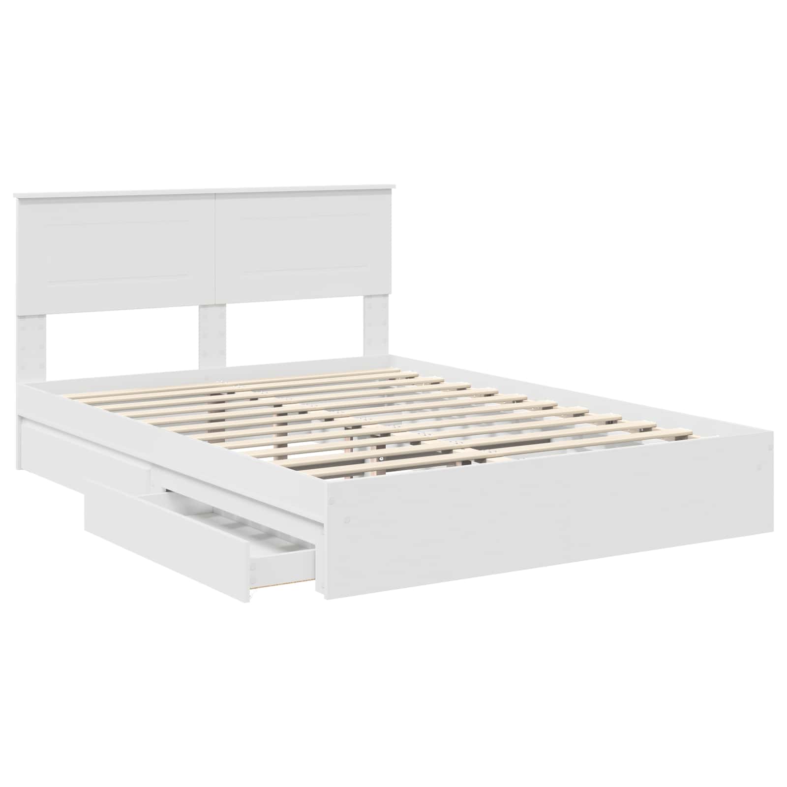 Cama con almacenamiento 140 x 190 cm Madera de ingeniería