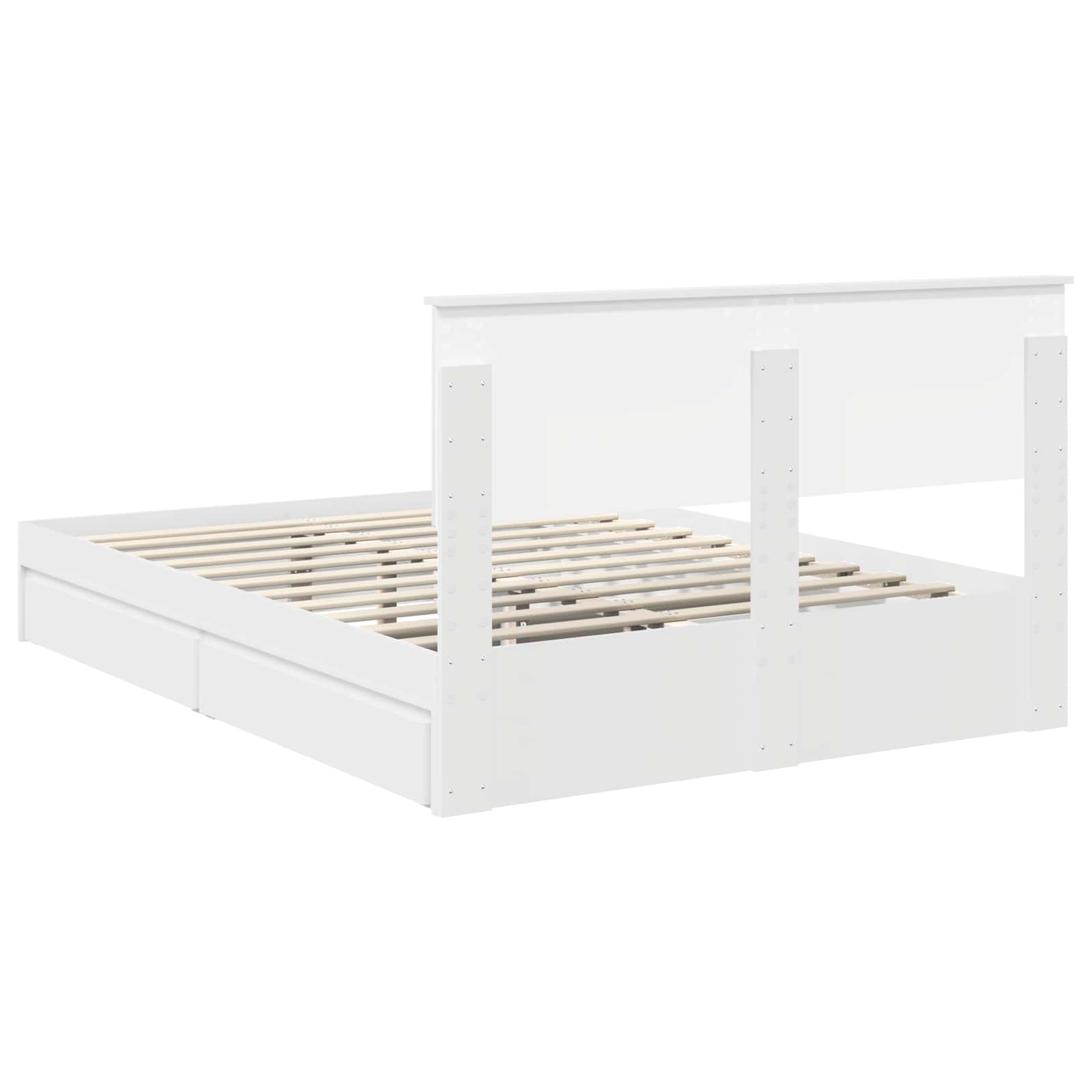 Cama con almacenamiento 140 x 190 cm Madera de ingeniería