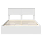 Cama con almacenamiento 140 x 190 cm Madera de ingeniería