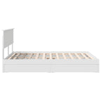 Cama con almacenamiento 140 x 190 cm Madera de ingeniería