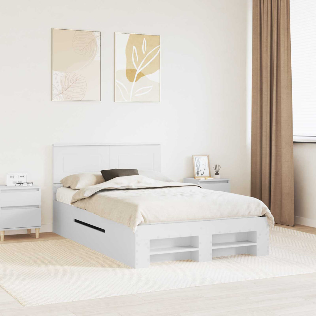 Estructura de cama 137 x 203 cm Madera de ingeniería