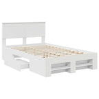 Estructura de cama 137 x 203 cm Madera de ingeniería
