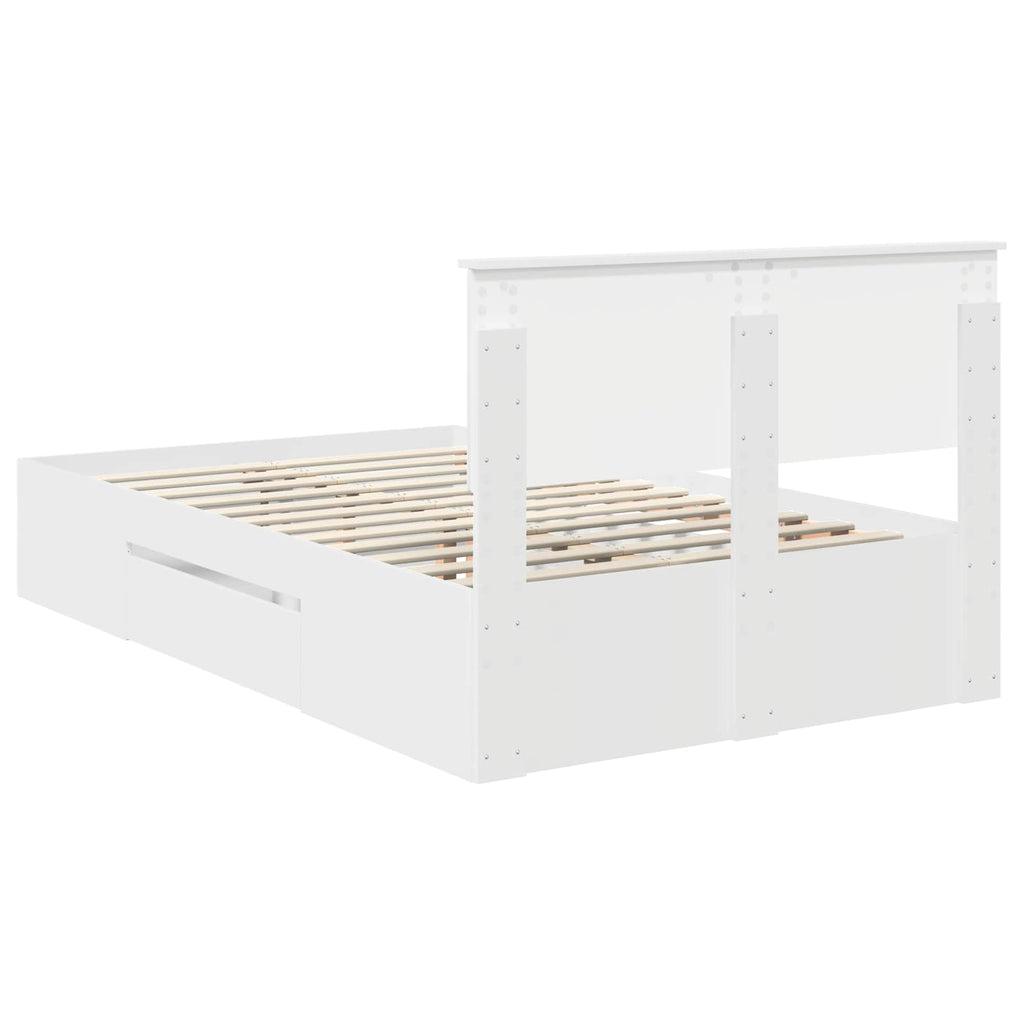 Estructura de cama 137 x 203 cm Madera de ingeniería