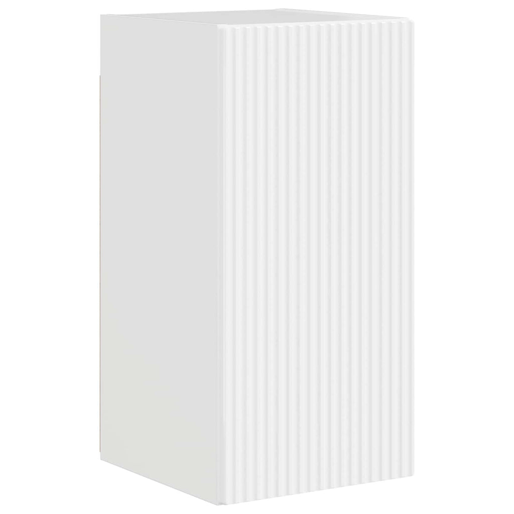 Conjunto de mueble para TV de pared 4 pcs brillante