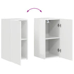 Conjunto de mueble para TV de pared 4 pcs brillante