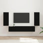 Conjunto de mueble para TV de pared 4 pcs brillante