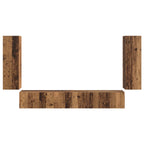 Conjunto de mueble para TV de pared 4 pcs 29,5 x 31 x 100 cm