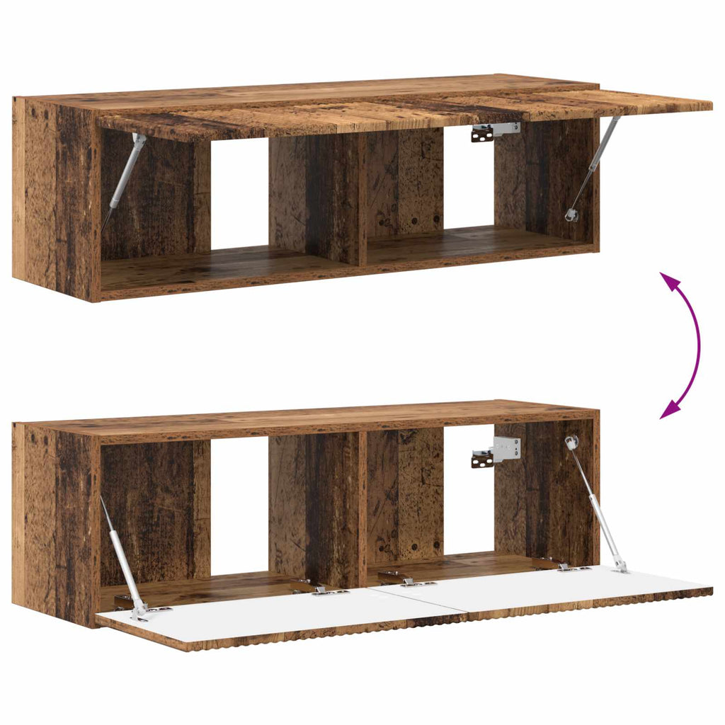 Conjunto de mueble para TV de pared 4 pcs 29,5 x 31 x 100 cm