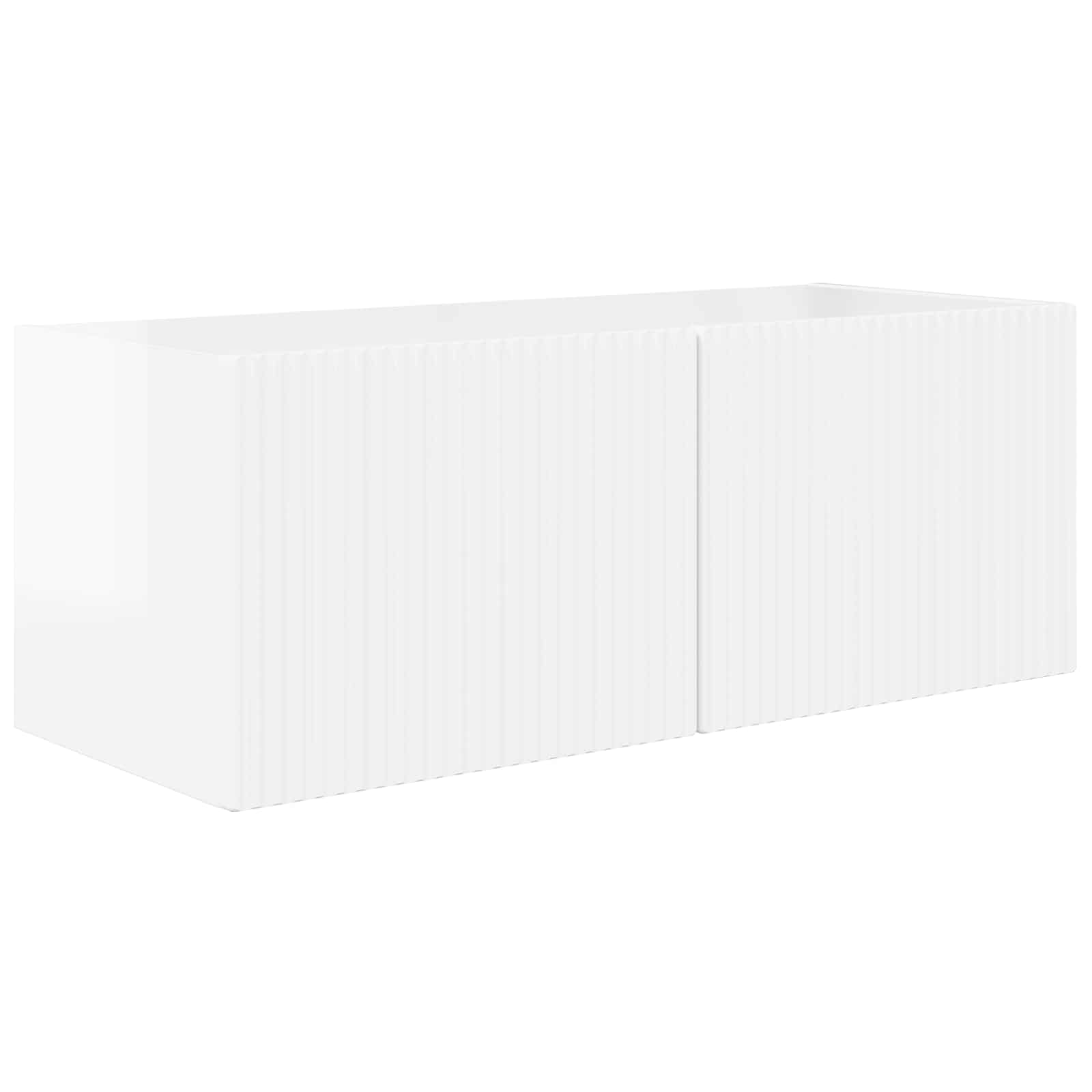 Conjunto de mueble para TV de pared 4 pcs brillante