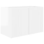 Conjunto de mueble para TV de pared 4 pcs brillante
