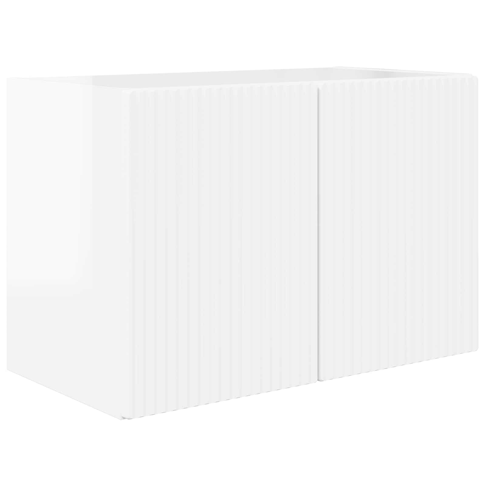 Conjunto de mueble para TV de pared 4 pcs brillante