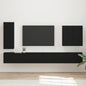 Conjunto de mueble para TV de pared 6 pcs brillante