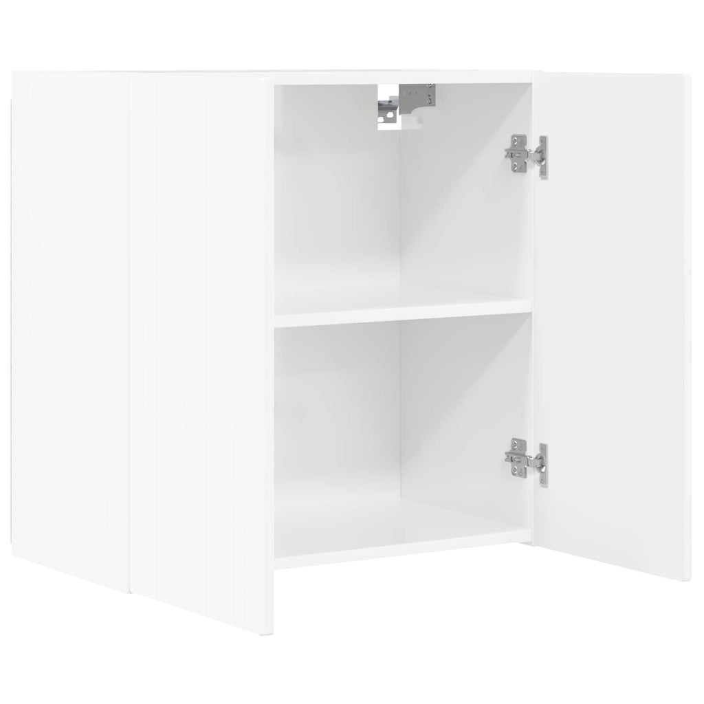 Conjunto de mueble para TV de pared 6 pcs brillante