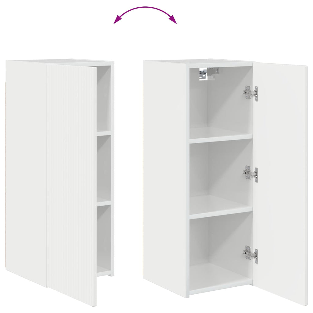 Conjunto de mueble para TV de pared 6 pcs brillante