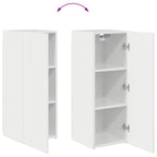 Conjunto de mueble para TV de pared 6 pcs brillante