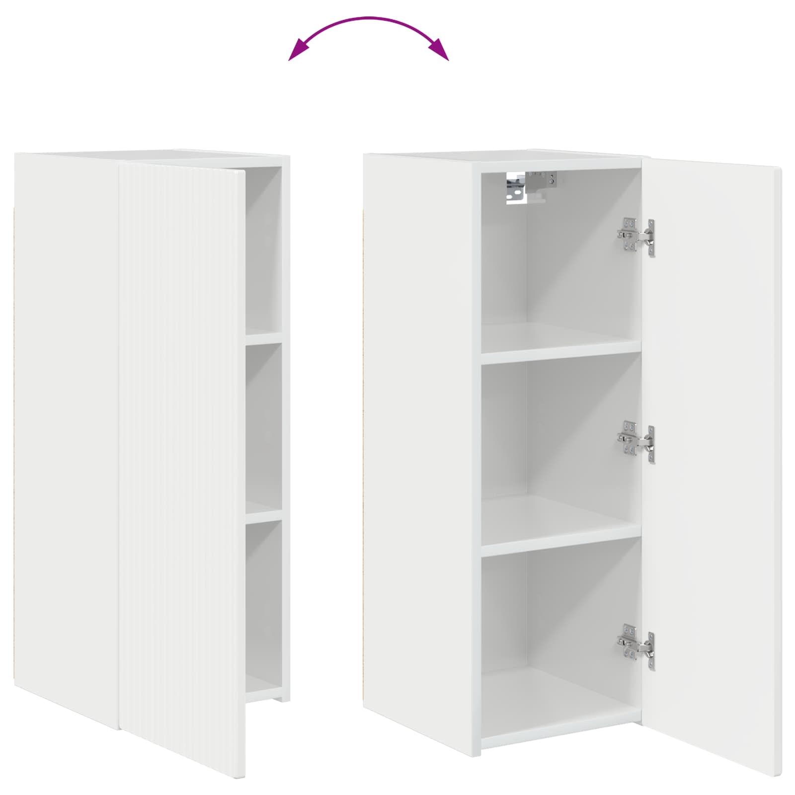 Conjunto de mueble para TV de pared 6 pcs brillante