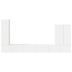 Conjunto de mueble para TV de pared 6 pcs brillante