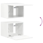 Conjunto de mueble para TV de pared 6 pcs brillante