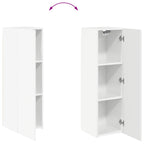 Conjunto de mueble para TV de pared 6 pcs brillante