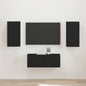 High-Gloss 2-Piece TV Unit Engineered Wood