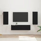 Conjunto de mueble de TV 2 pcs brillante Madera de ingeniería