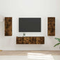 Conjunto de mueble de TV 2 pcs brillante Madera de ingeniería