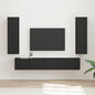 Conjunto de mueble de TV 3 pcs brillante Madera de ingeniería