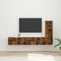 Conjunto de mueble de TV 3 pcs brillante Madera de ingeniería