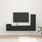 Conjunto de mueble de TV 4 pcs brillante Madera de ingeniería
