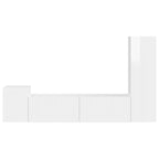 Conjunto de mueble de TV 4 pcs brillante Madera de ingeniería