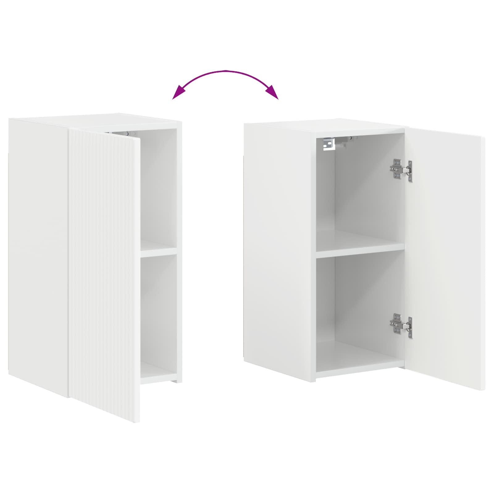 Conjunto de mueble de TV 4 pcs brillante Madera de ingeniería