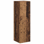 Conjunto de mueble de TV Montaje en la pared 4 pcs Madera vieja