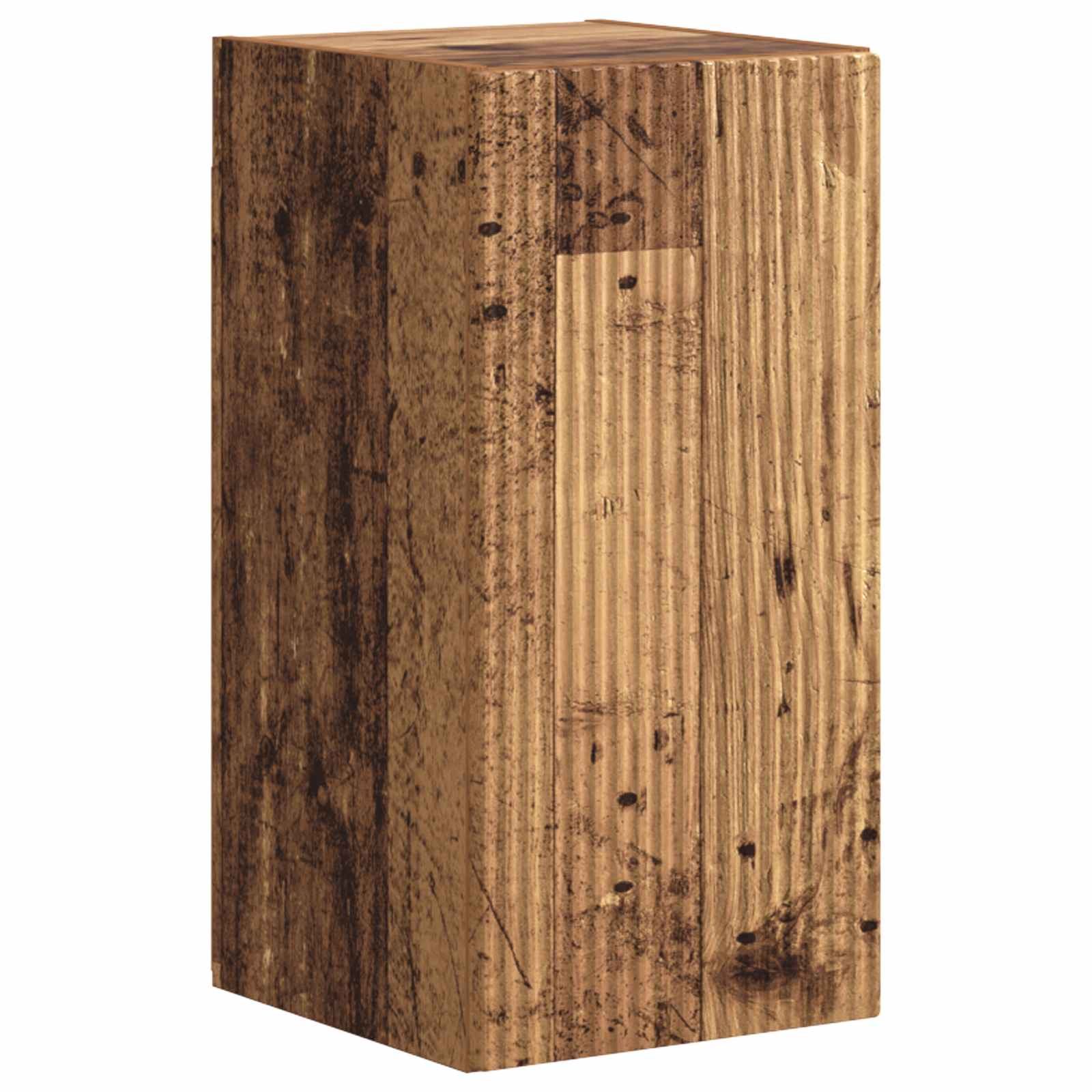 Conjunto de mueble de TV Montaje en la pared 4 pcs Madera vieja