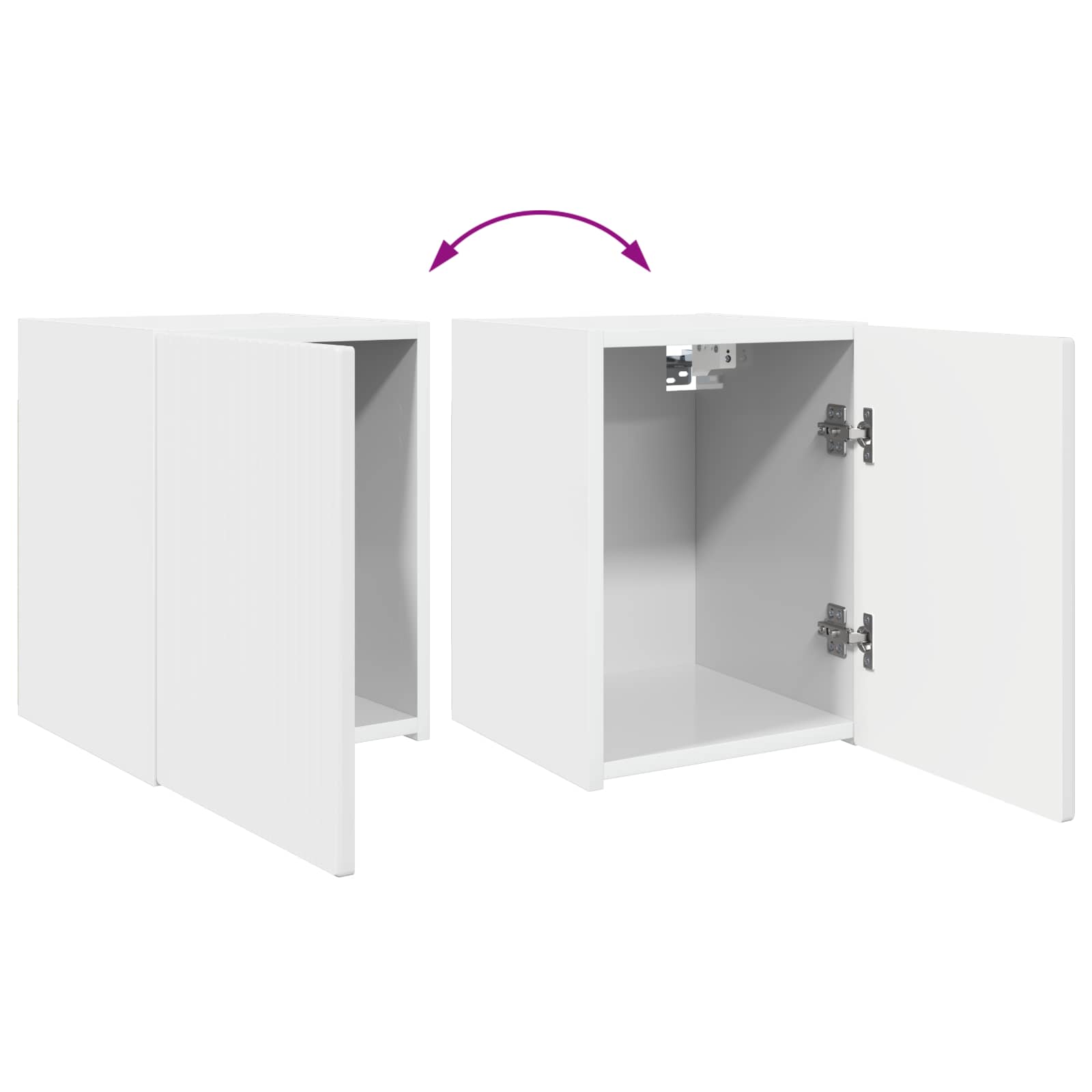 Conjunto de mueble de TV 3 pcs brillante Madera de ingeniería