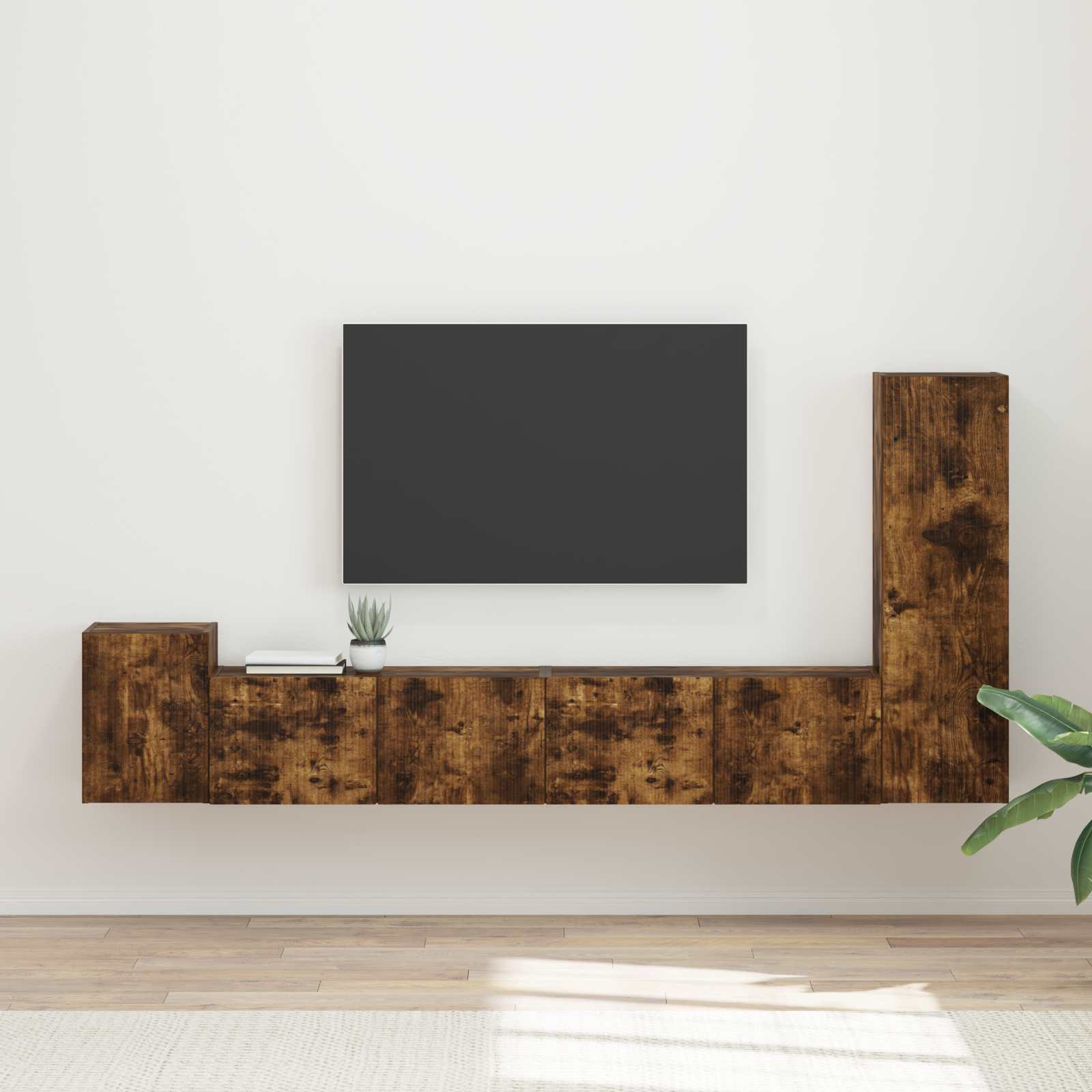High Gloss 3-Piece TV Cabinet Set Engineered Wood