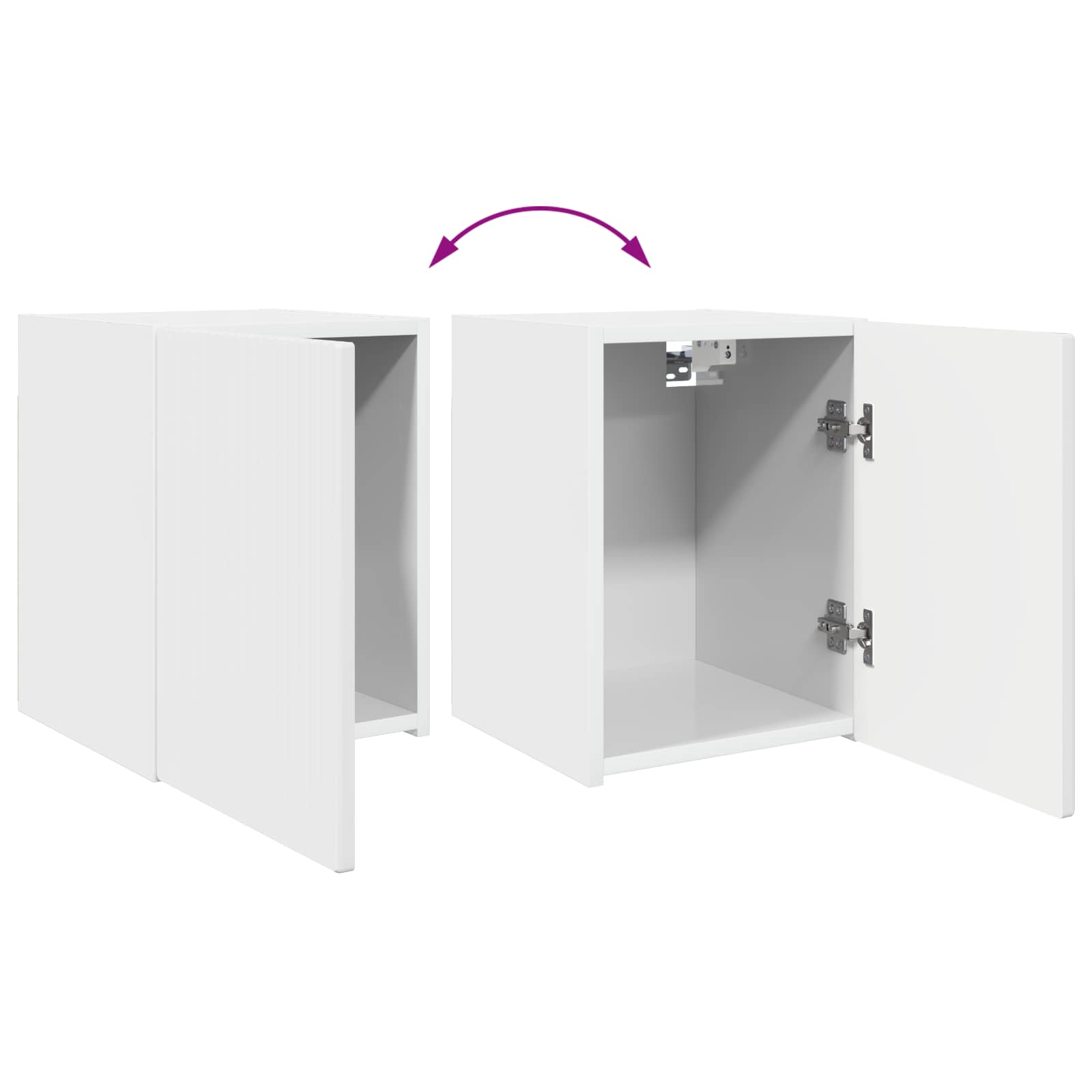 Conjunto de mueble de TV 4 pcs brillante Madera de ingeniería