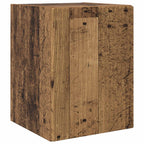 Conjunto de mueble de TV Montaje en la pared 4 pcs Madera vieja