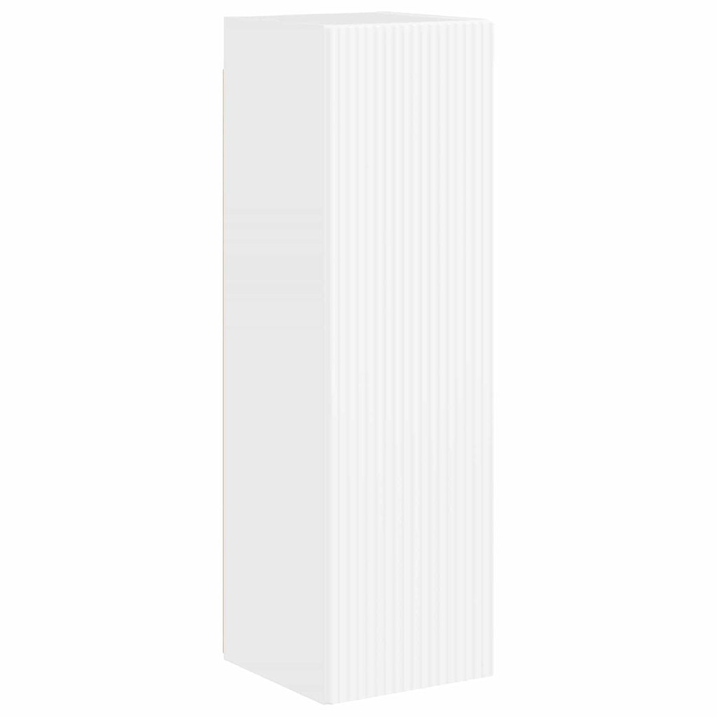 Conjunto de mueble de TV 4 pcs brillante Madera de ingeniería