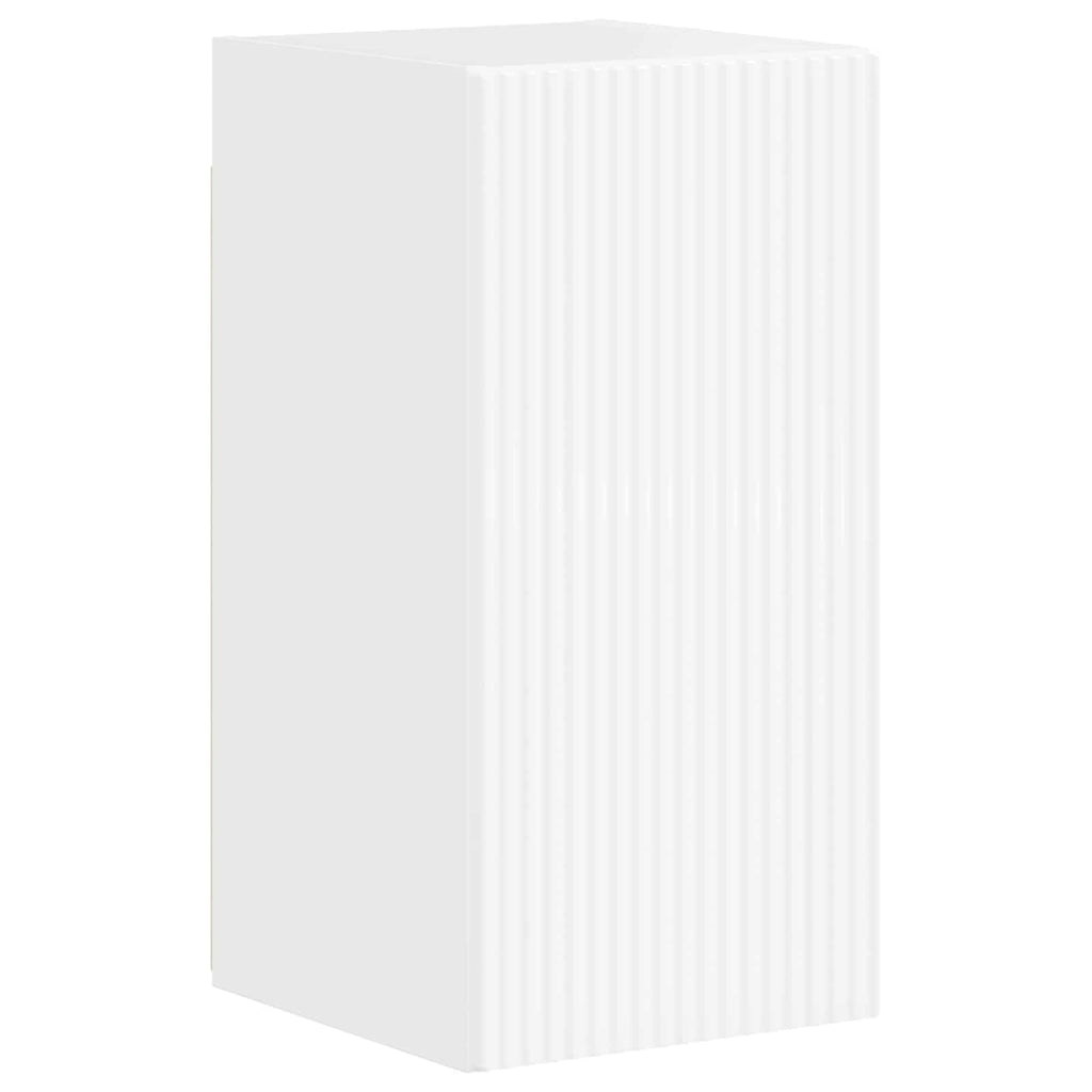 Conjunto de mueble de TV 4 pcs brillante Madera de ingeniería