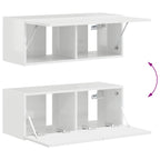 Conjunto de mueble de TV 4 pcs brillante Madera de ingeniería
