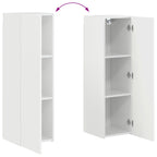 Conjunto de mueble de TV 4 pcs brillante Madera de ingeniería