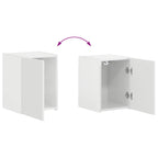 Conjunto de mueble de TV 4 pcs brillante Madera de ingeniería