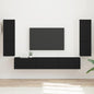 Conjunto de mueble de TV 4 pcs brillante Madera de ingeniería