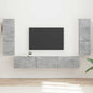 Conjunto de mueble de TV 4 pcs brillante Madera de ingeniería