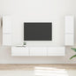 Conjunto de mueble de TV 4 pcs brillante Madera de ingeniería