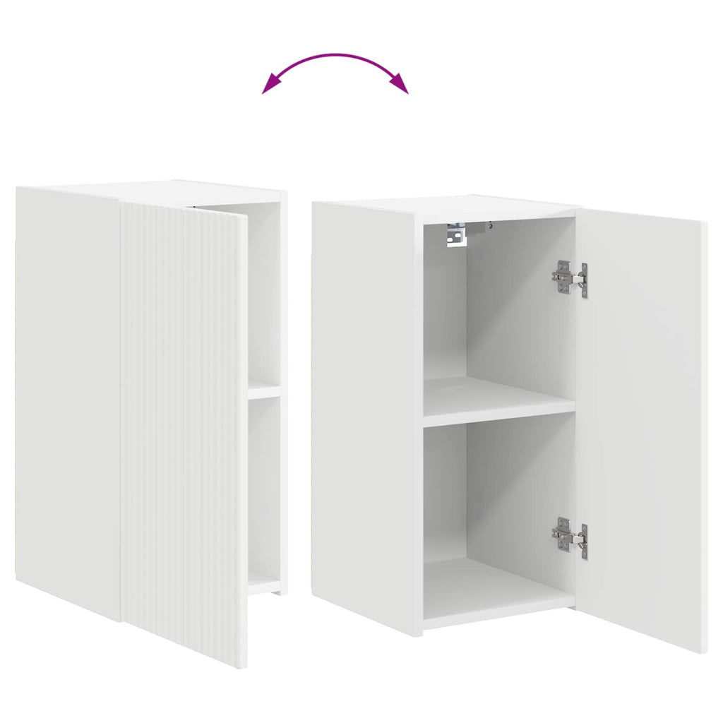 Conjunto de mueble de TV 4 pcs brillante Madera de ingeniería